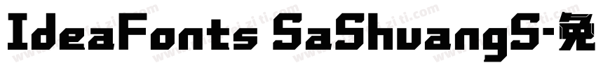 IdeaFonts SaShuangS字体转换
